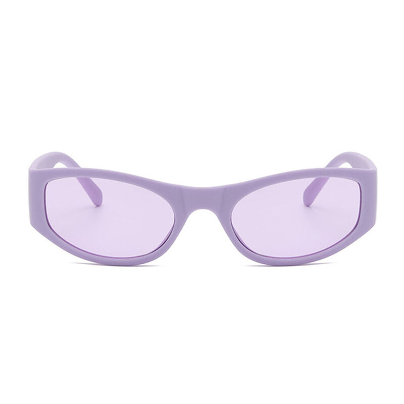 Darcy Oval Purple Sunglasses