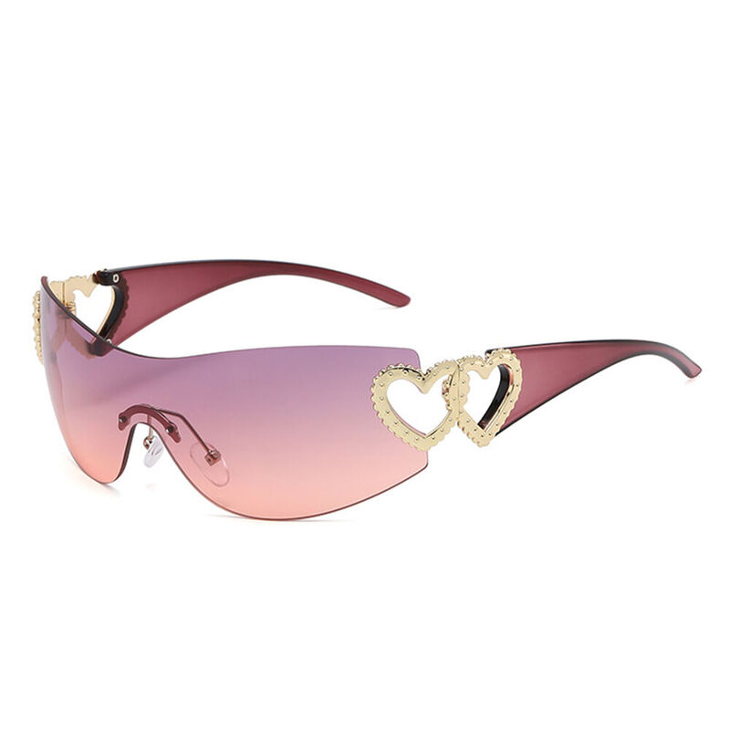 Delaware Oval Pink Sunglasses