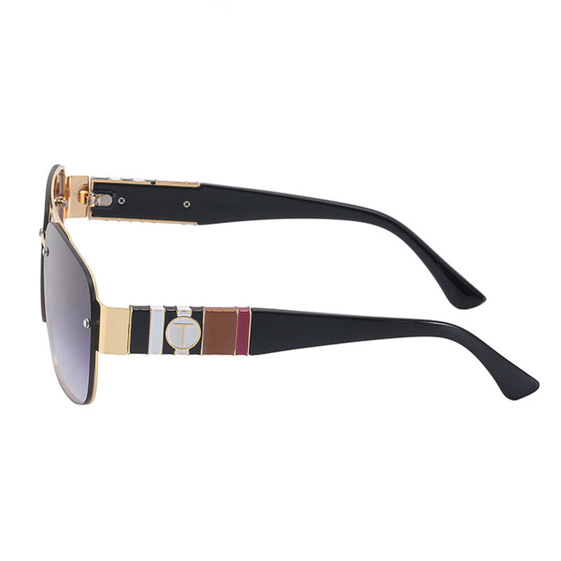 Gillen Aviator Purple Sunglasses