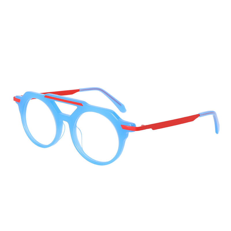 Justine Aviator Blue Glasses