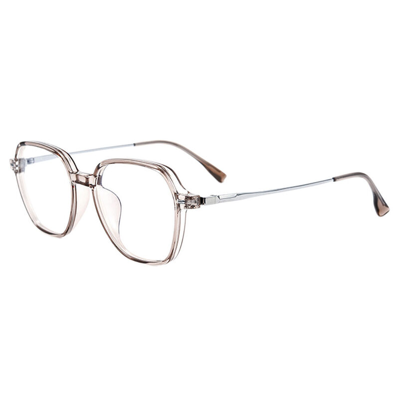 Richar Geometric Brown Glasses
