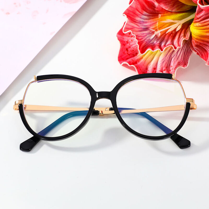 Giles Cat Eye Black Glasses