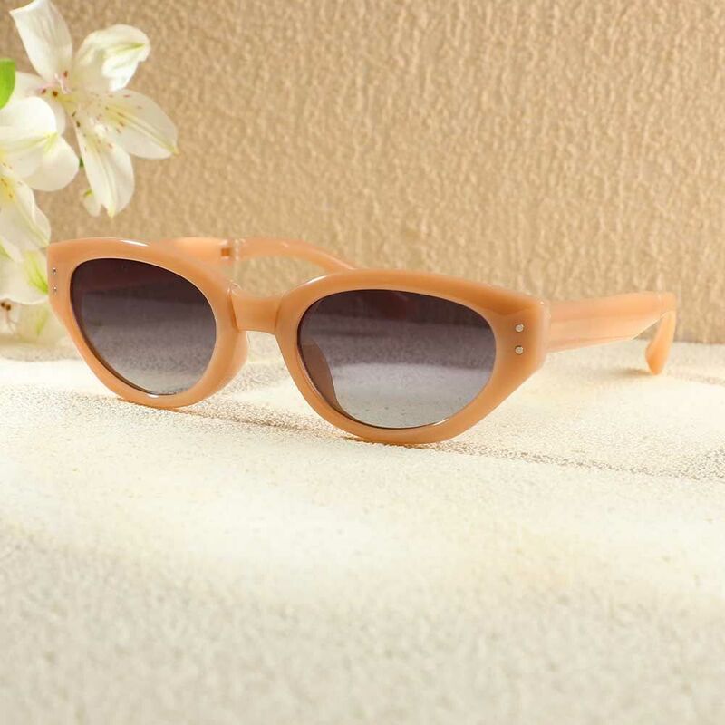 Sandy Cat Eye Braune Sonnenbrille