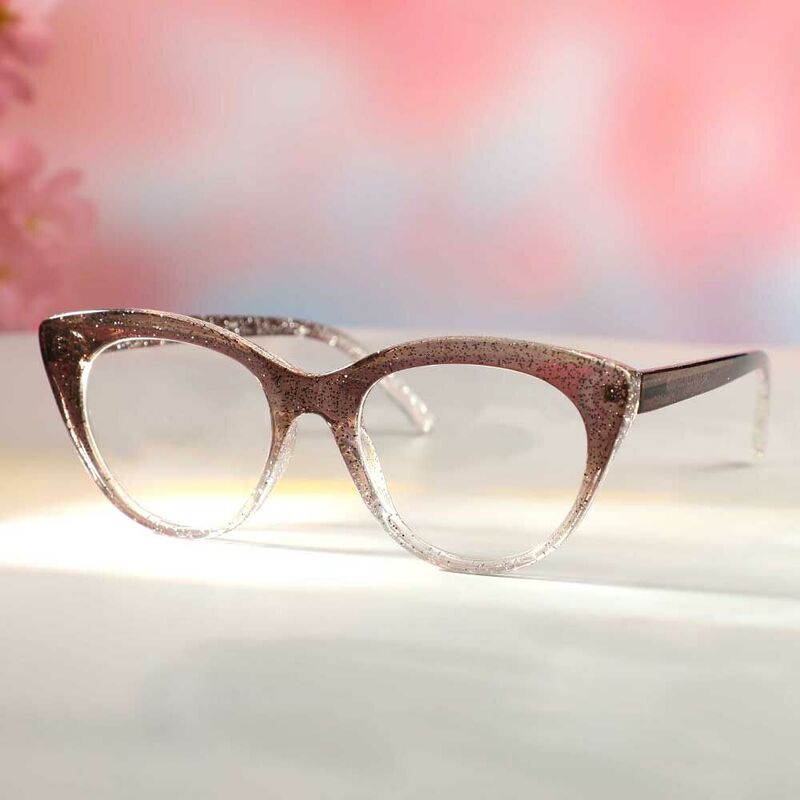 Eleanore Cat Eye Braune Brille