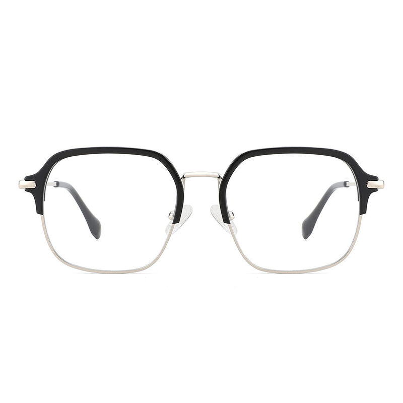 Fielder Browline Black Glasses