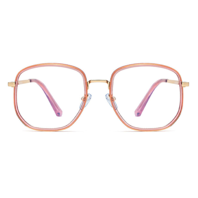 Jeanna Geometric Pink Glasses