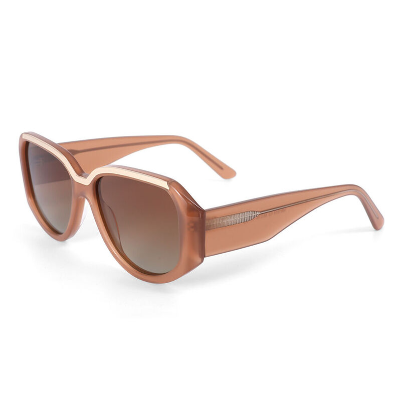 Agatha Geometric Pink Sunglasses