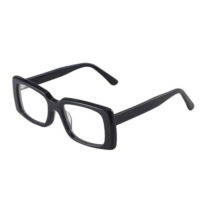 Hanif Square Black Glasses