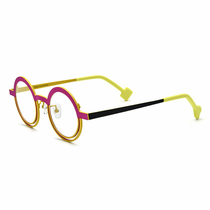 Charle Round Pink Glasses