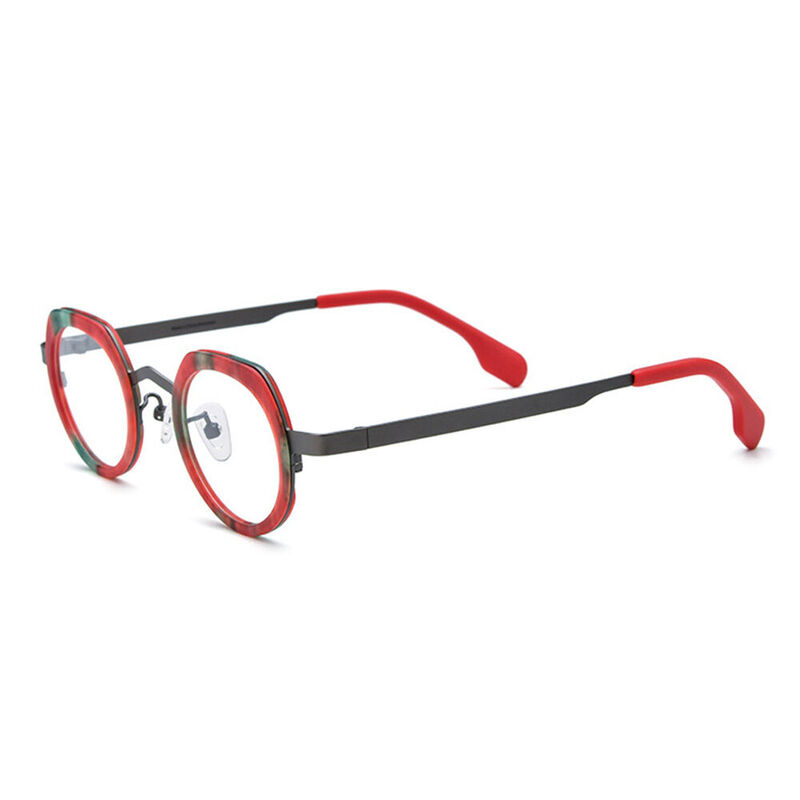 Congreve Runde Rote Brille