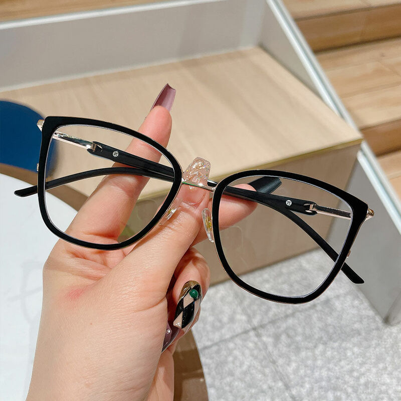 Lunettes de Vue Adelaid Cat Eye Noir