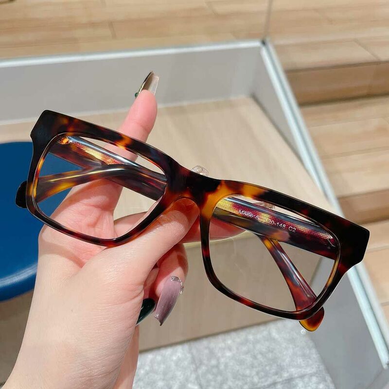 Olga Square Tortoise Glasses