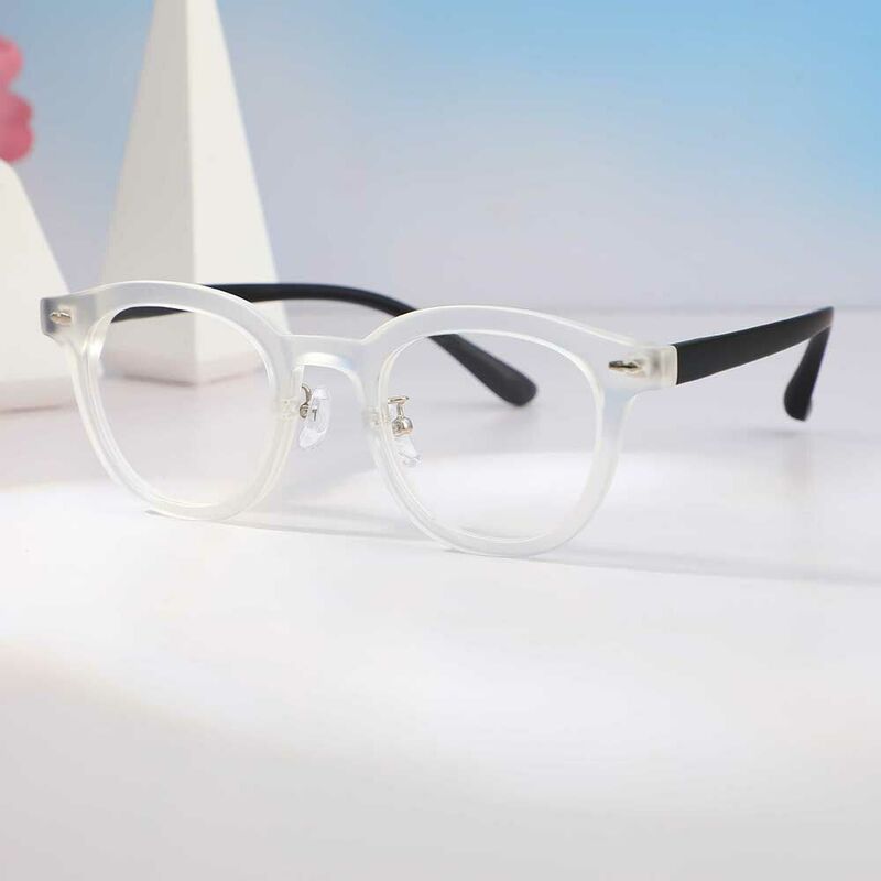 Brian Quadratische Weiße Brille