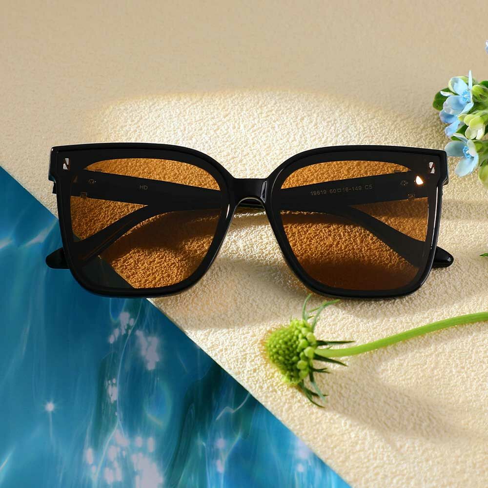 Lunettes de Soleil Bowen Carré Noir