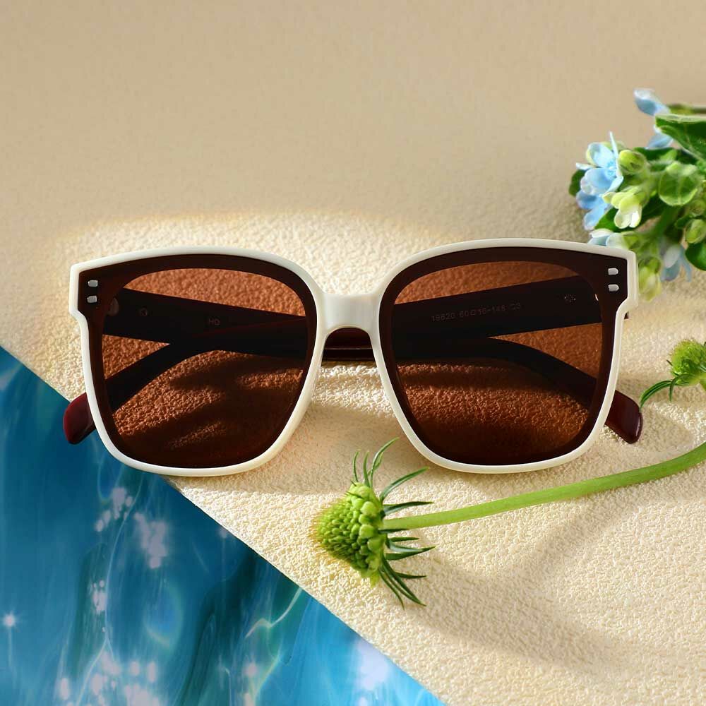 Eudora Quadratische Rosa Sonnenbrille