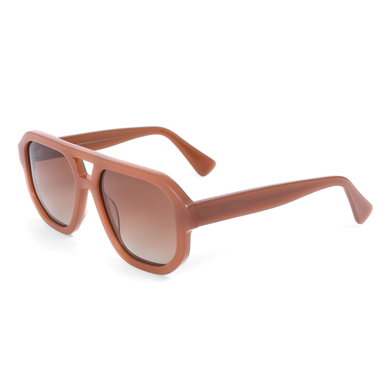 Ruthy Aviator Pink Sunglasses