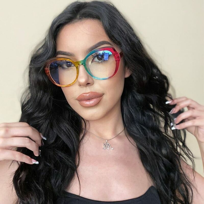 Salome Oval Rainbow Glasses