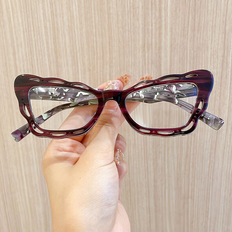 Patienca Cat Eye Brown Glasses