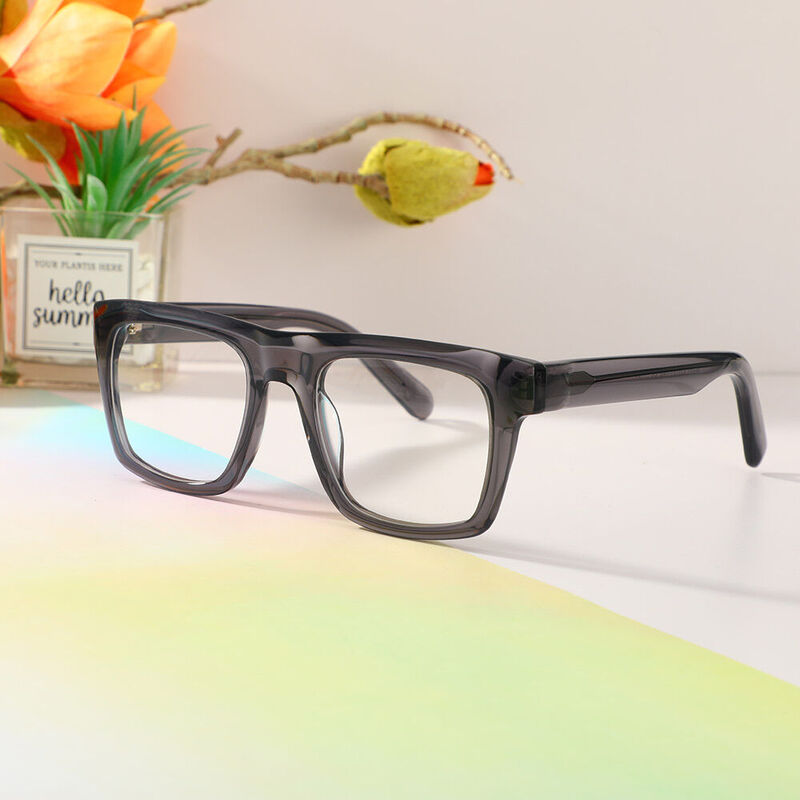 Edward Square Grey Glasses