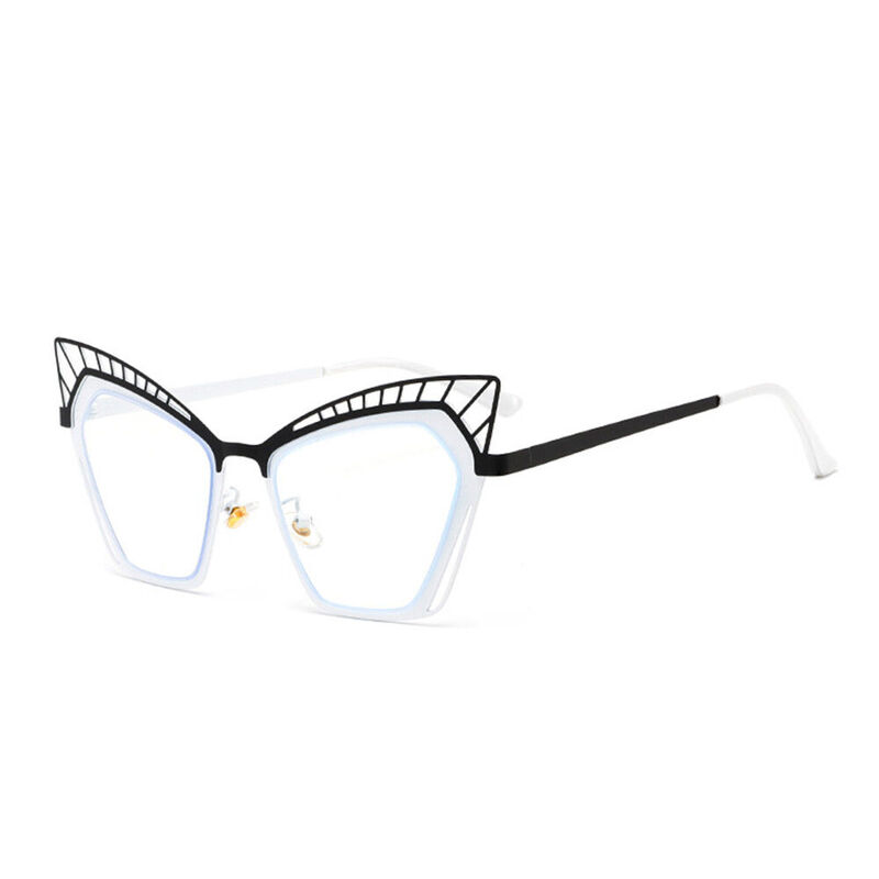 Eisenhowe Cat Eye White Glasses