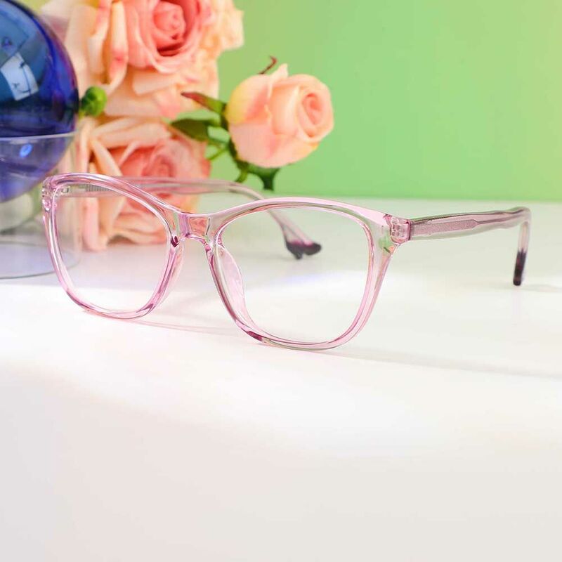 Evelyn Cat Eye Rosa Brille