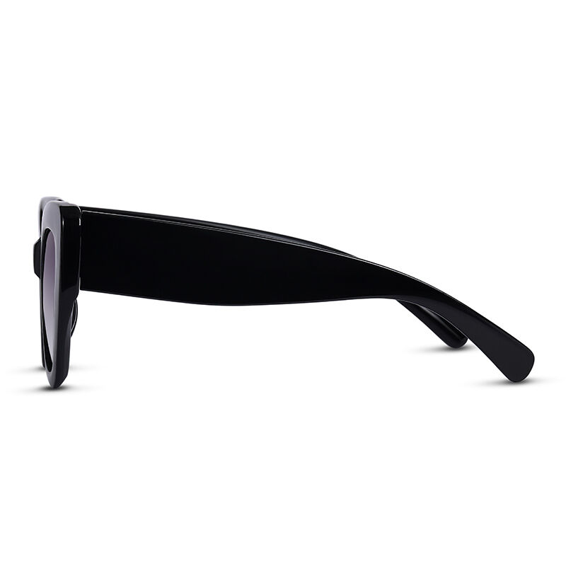 Honeymoon Cat Eye Black/Grey Gradient Sunglasses