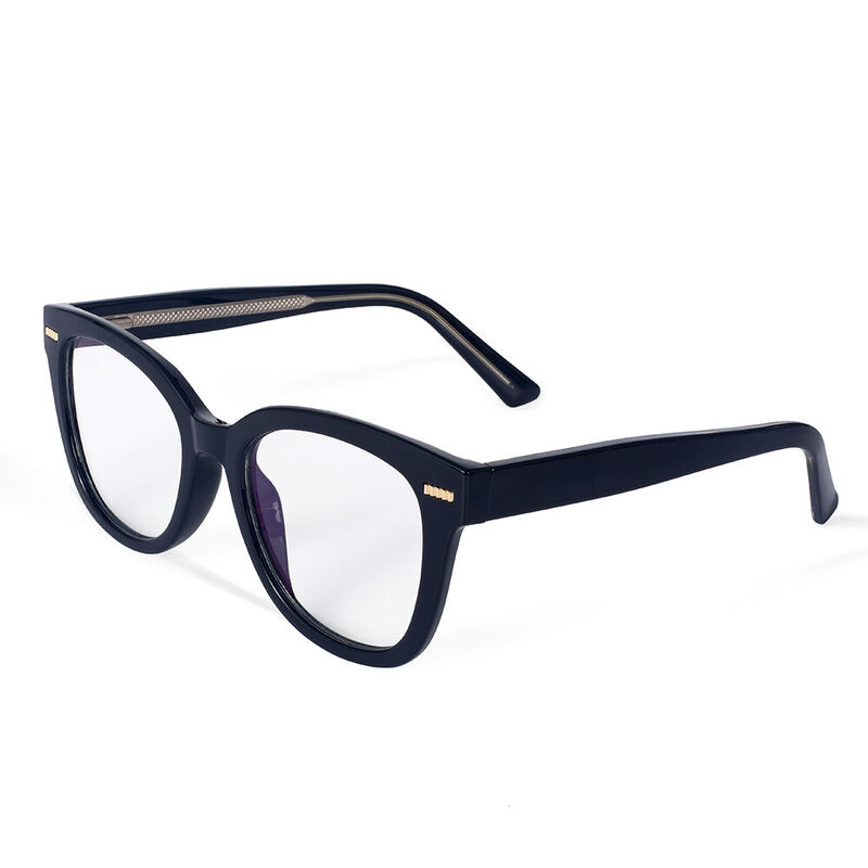 Amaranth Square Black Glasses