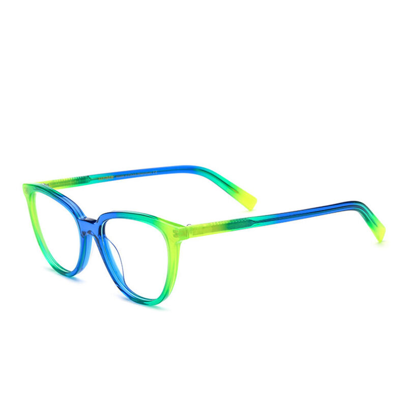 Dailey Oval Green Glasses