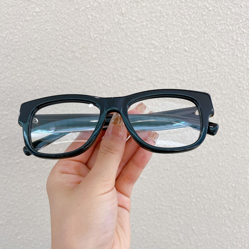 Merl Square Black Glasses