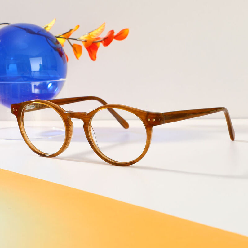 Lucia Round Tortoise Glasses