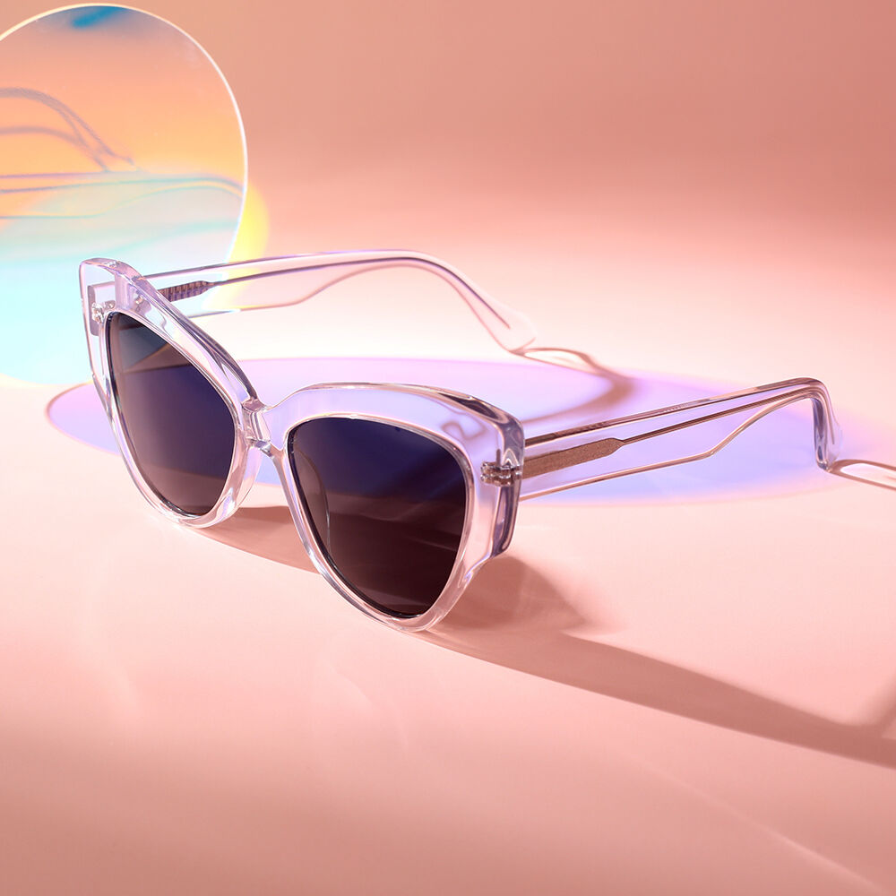 Pioneer Cat Eye Transparent Sunglasses