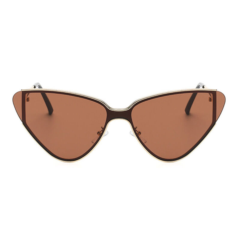 Pixie Cat Eye Brown Sunglasses