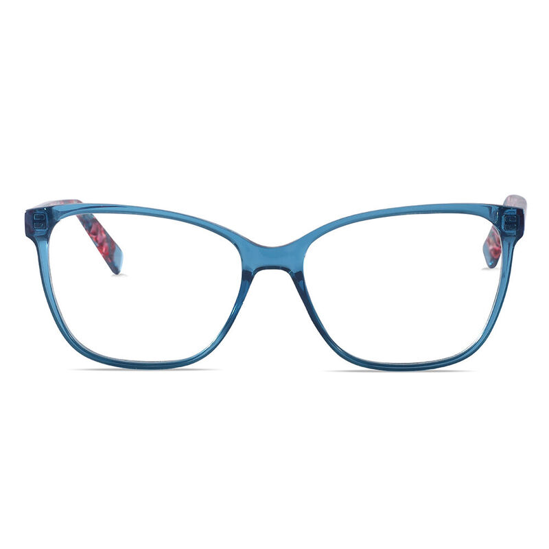 Lush Square Blue Glasses