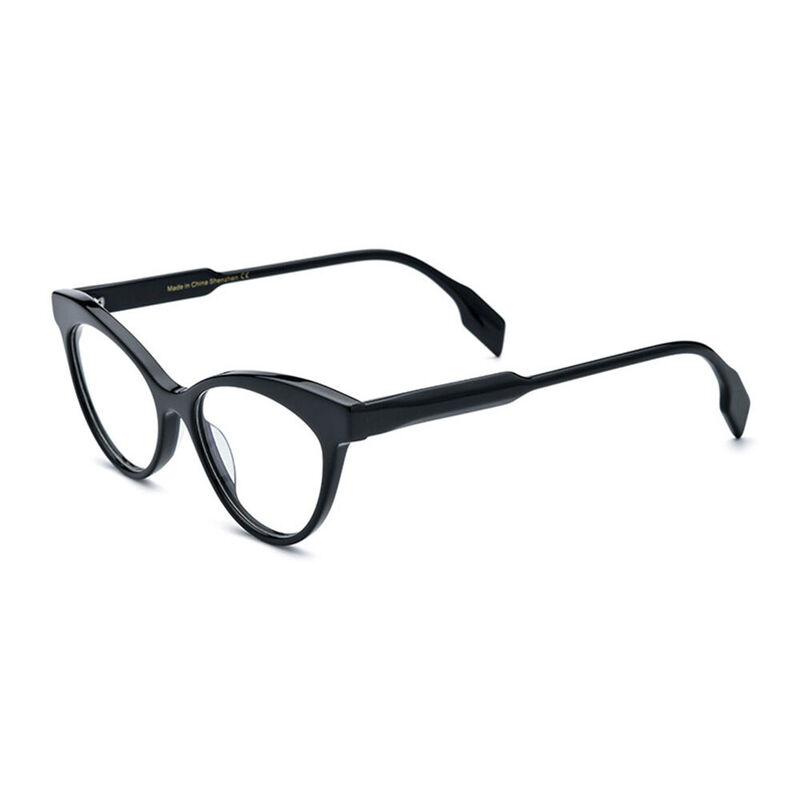 Grasso Cat Eye Black Glasses