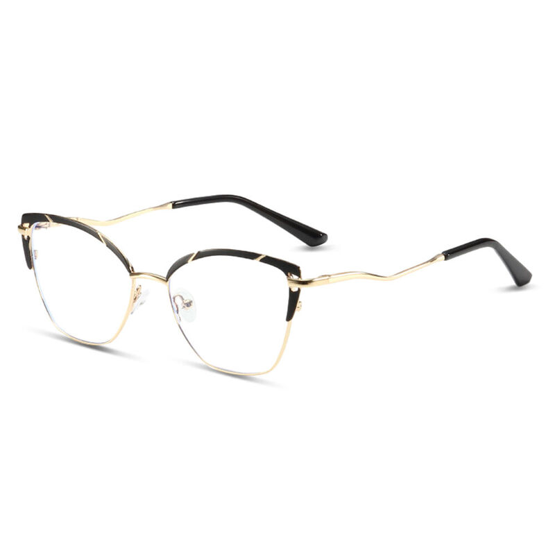 Kentic Cat Eye Black Glasses