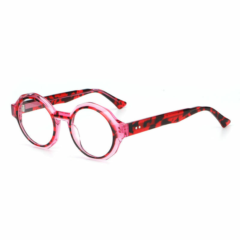 Mure Round Pink Glasses