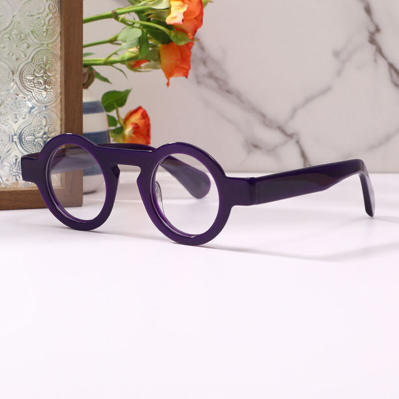 Jesso Round Purple Glasses