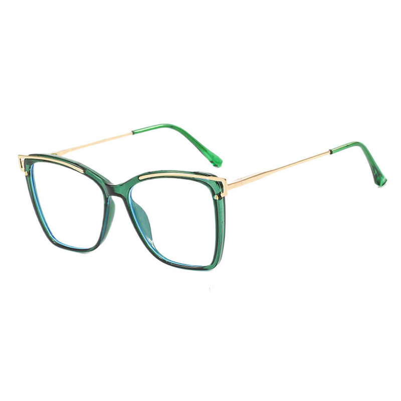 Anderio Cat Eye Green Glasses