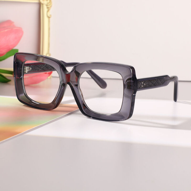 Symon Square Grey Glasses