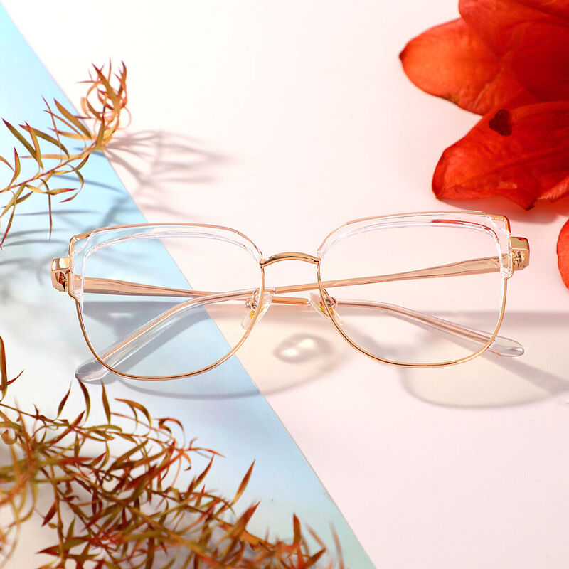 Tracy Cat Eye Clear Glasses