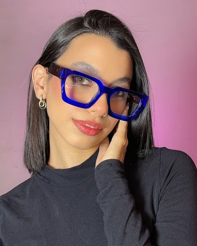 Petor Quadratische Blaue Brille