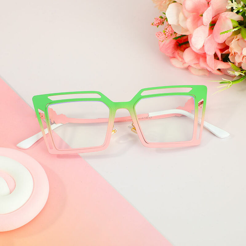 Trevelyan Cat Eye Green Glasses
