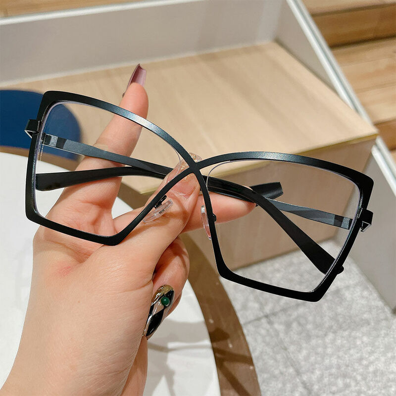 Johnny Cat Eye Black Glasses