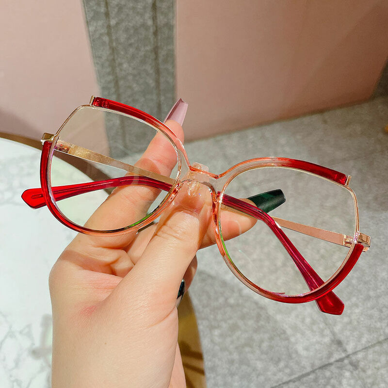 Giles Cat Eye Pink Glasses