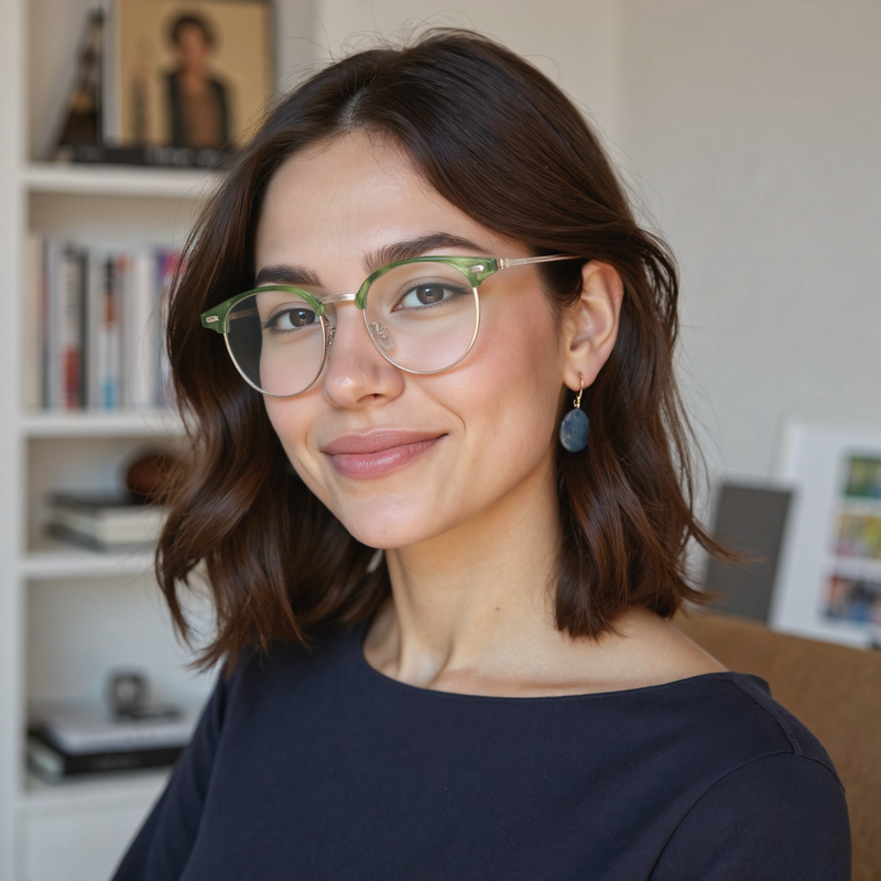 Lunettes de Vue Dempsey Browline Vert
