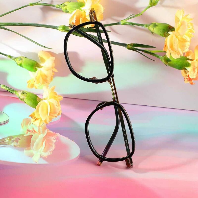 Maxwell Square Black Glasses