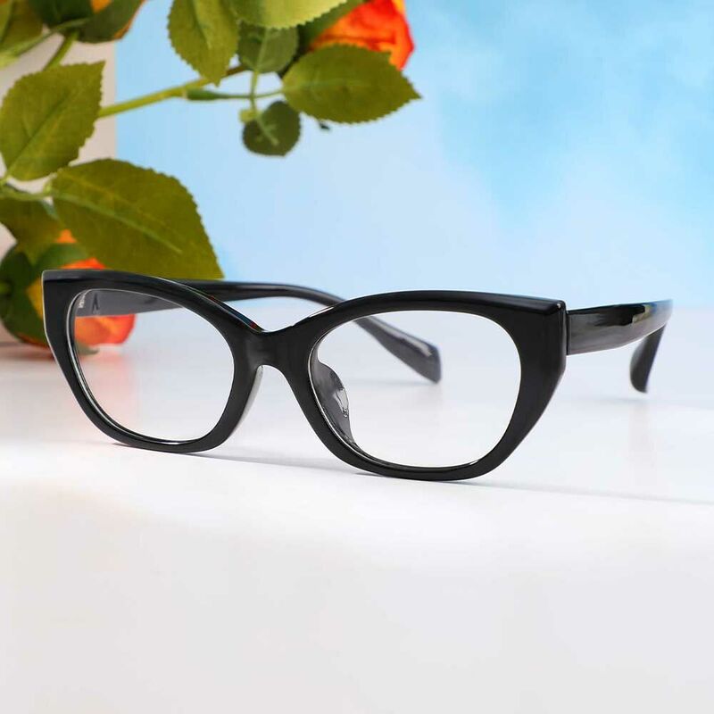 Faithe Cat Eye Schwarze Brille