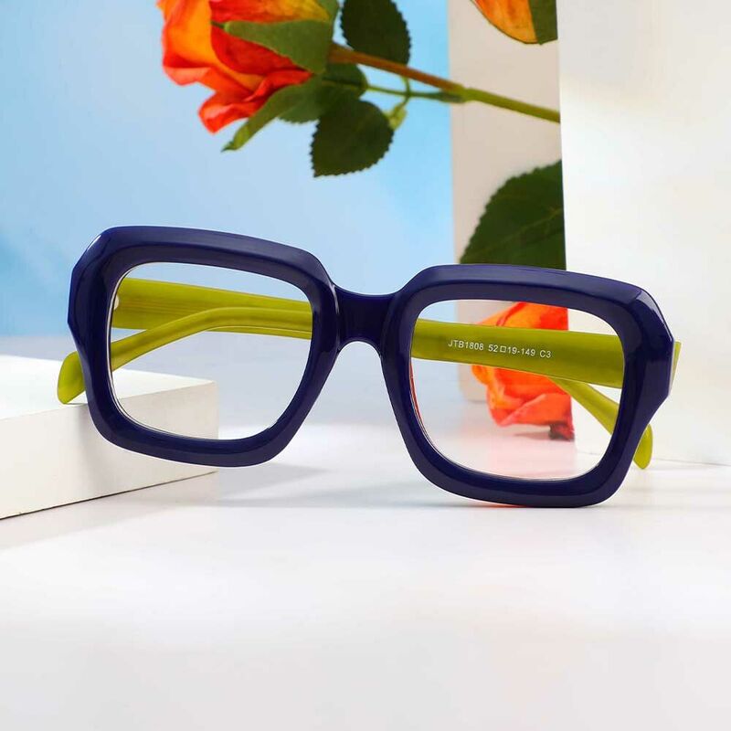 Webster Square Blue Glasses