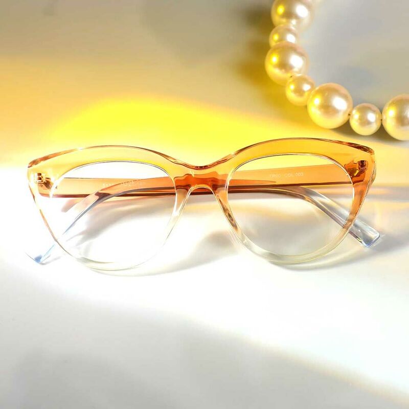 Lunettes de Vue Eleanore Cat Eye Champagne