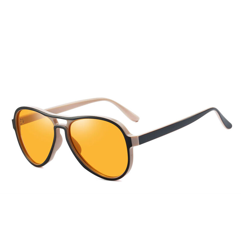 Idyllic Aviator Brown Sunglasses